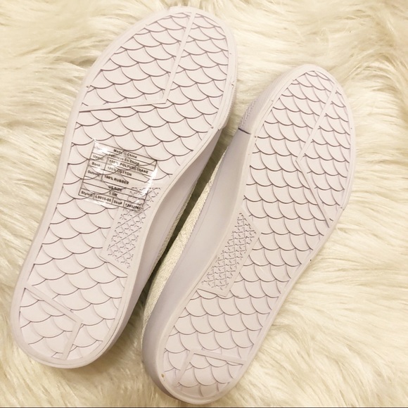 White Iridescence Sequin Sneakers - Picture 8 of 8